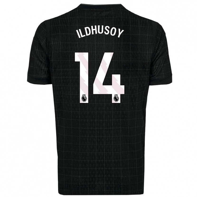 Danxen Hombre Camiseta Celin Bizet Ildhusøy #14 Negro Gris 2ª Equipación 2025/26 La Camisa México