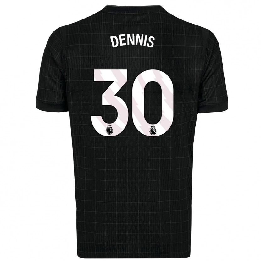 Danxen Hombre Camiseta Araya Dennis #30 Negro Gris 2ª Equipación 2025/26 La Camisa México