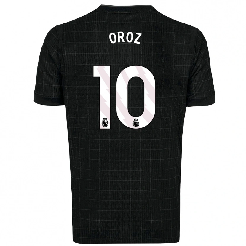 Danxen Hombre Camiseta Maite Oroz #10 Negro Gris 2ª Equipación 2025/26 La Camisa México