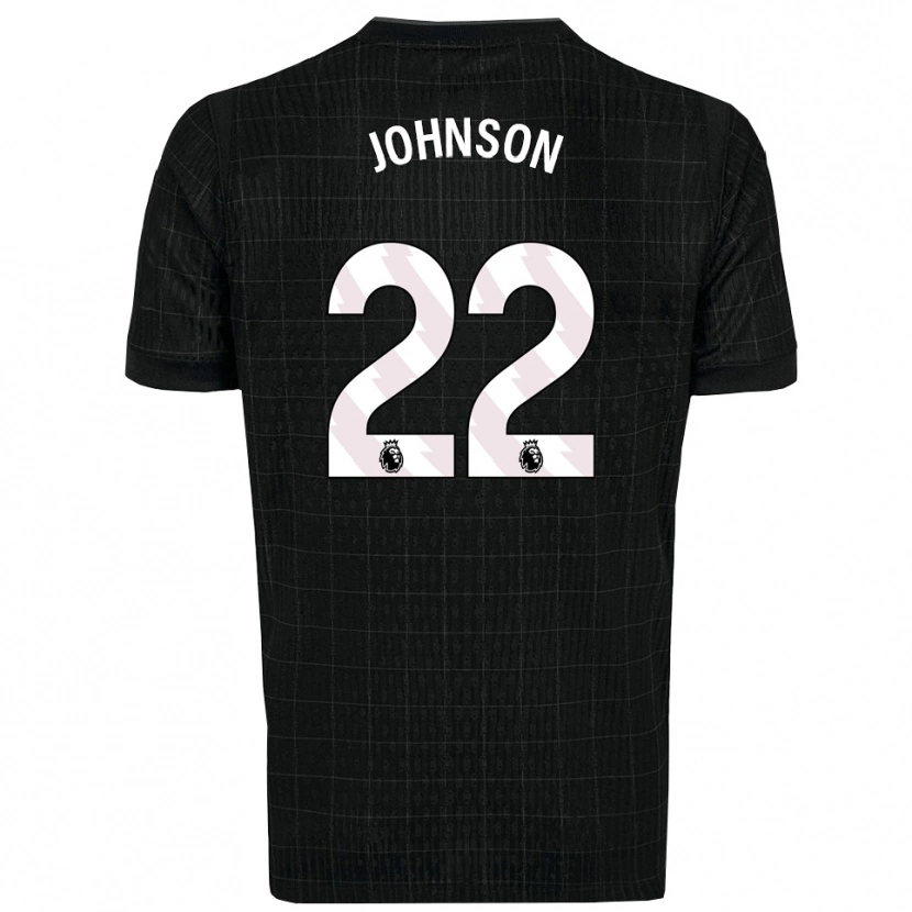 Danxen Hombre Camiseta Brennan Johnson #22 Negro Gris 2ª Equipación 2025/26 La Camisa México
