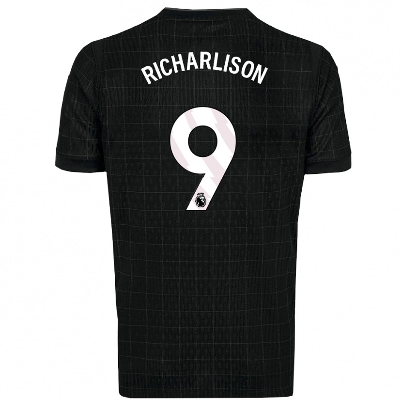 Danxen Hombre Camiseta Richarlison #9 Negro Gris 2ª Equipación 2025/26 La Camisa México