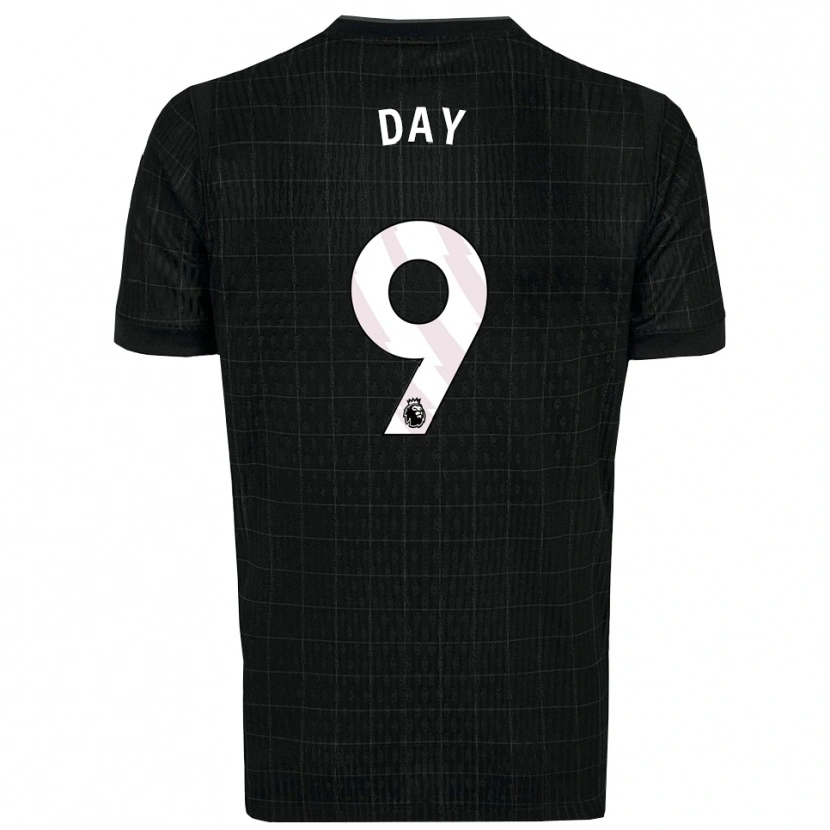 Danxen Hombre Camiseta Frankie Day #9 Negro Gris 2ª Equipación 2025/26 La Camisa México