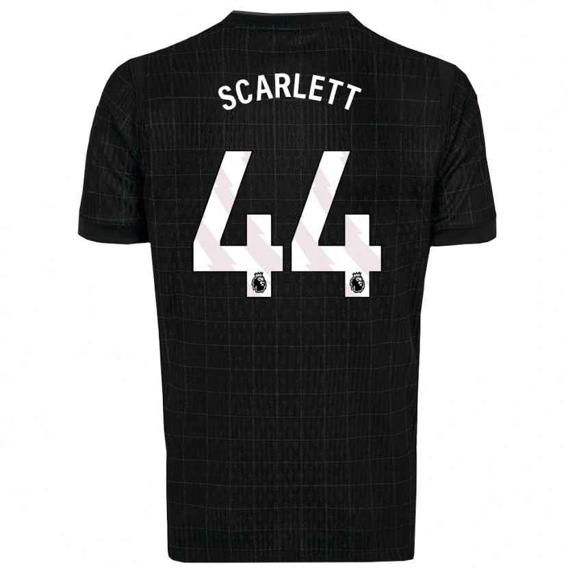 Danxen Hombre Camiseta Dane Scarlett #44 Negro Gris 2ª Equipación 2025/26 La Camisa México