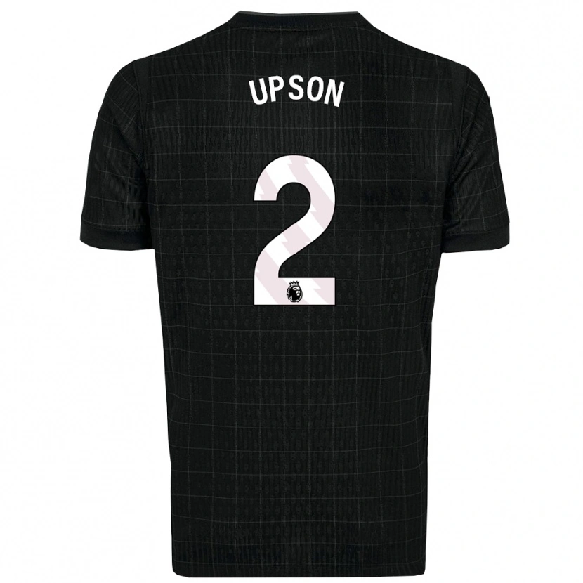 Danxen Hombre Camiseta Elijah Upson #2 Negro Gris 2ª Equipación 2025/26 La Camisa México