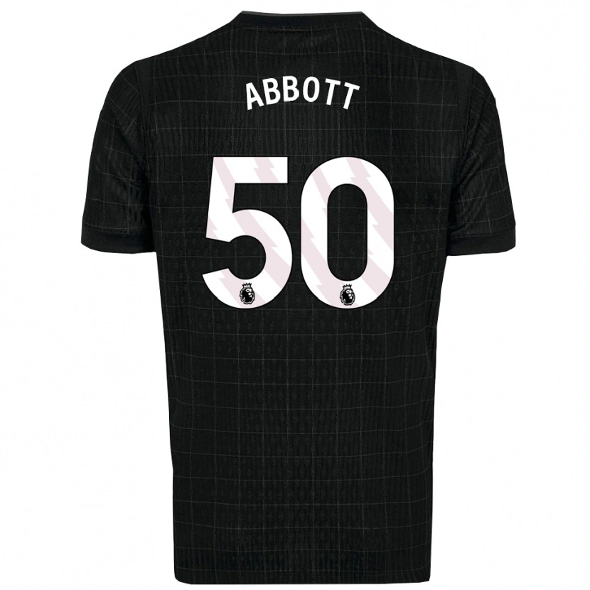 Danxen Hombre Camiseta George Abbott #50 Negro Gris 2ª Equipación 2025/26 La Camisa México