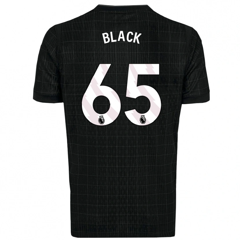 Danxen Hombre Camiseta Leo Black #65 Negro Gris 2ª Equipación 2025/26 La Camisa México