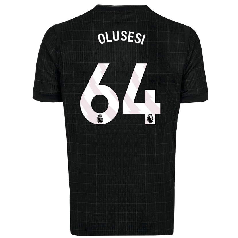 Danxen Hombre Camiseta Callum Olusesi #64 Negro Gris 2ª Equipación 2025/26 La Camisa México
