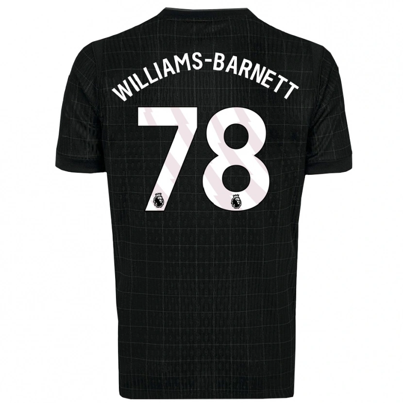 Danxen Hombre Camiseta Lucá Williams-Barnett #78 Negro Gris 2ª Equipación 2025/26 La Camisa México