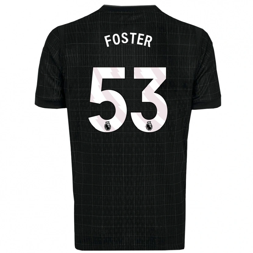 Danxen Hombre Camiseta Brooklyn Lyons Foster #53 Negro Gris 2ª Equipación 2025/26 La Camisa México