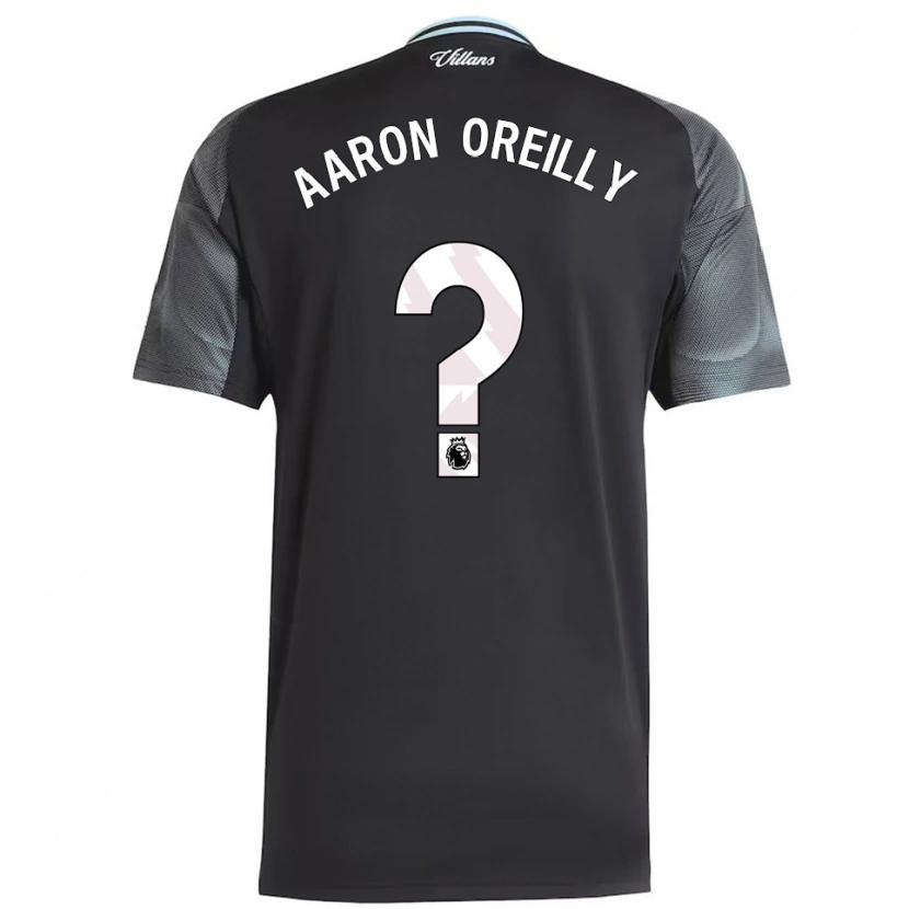Danxen Hombre Camiseta Aaron Oreilly #0 Negro Celeste 2ª Equipación 2025/26 La Camisa México