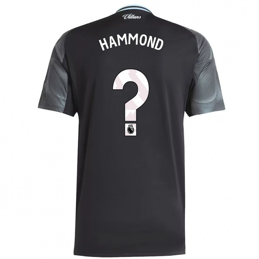 Danxen Hombre Camiseta Alex Hammond #0 Negro Celeste 2ª Equipación 2025/26 La Camisa México