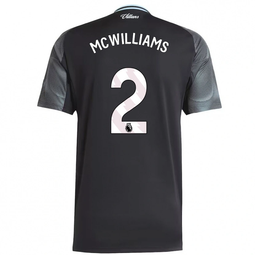 Danxen Hombre Camiseta Ashton Mcwilliams #2 Negro Celeste 2ª Equipación 2025/26 La Camisa México
