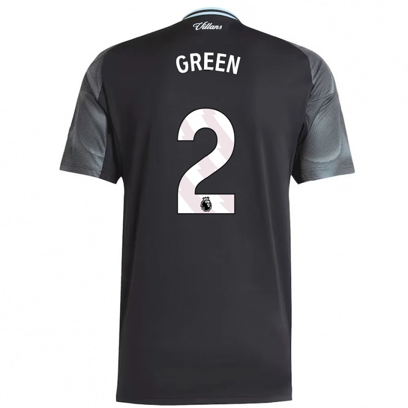 Danxen Hombre Camiseta Jacob Green #2 Negro Celeste 2ª Equipación 2025/26 La Camisa México
