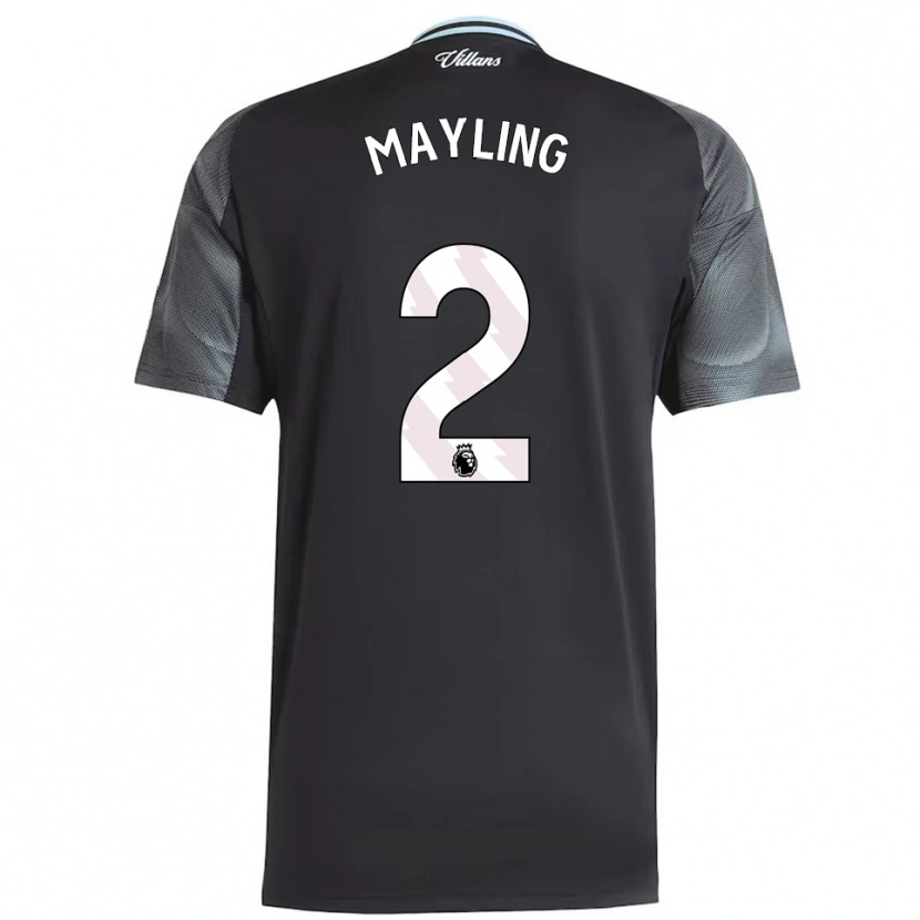 Danxen Hombre Camiseta Sarah Mayling #2 Negro Celeste 2ª Equipación 2025/26 La Camisa México