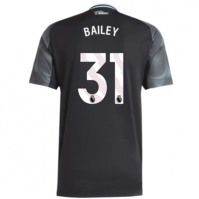 Danxen Hombre Camiseta Leon Bailey #31 Negro Celeste 2ª Equipación 2025/26 La Camisa México