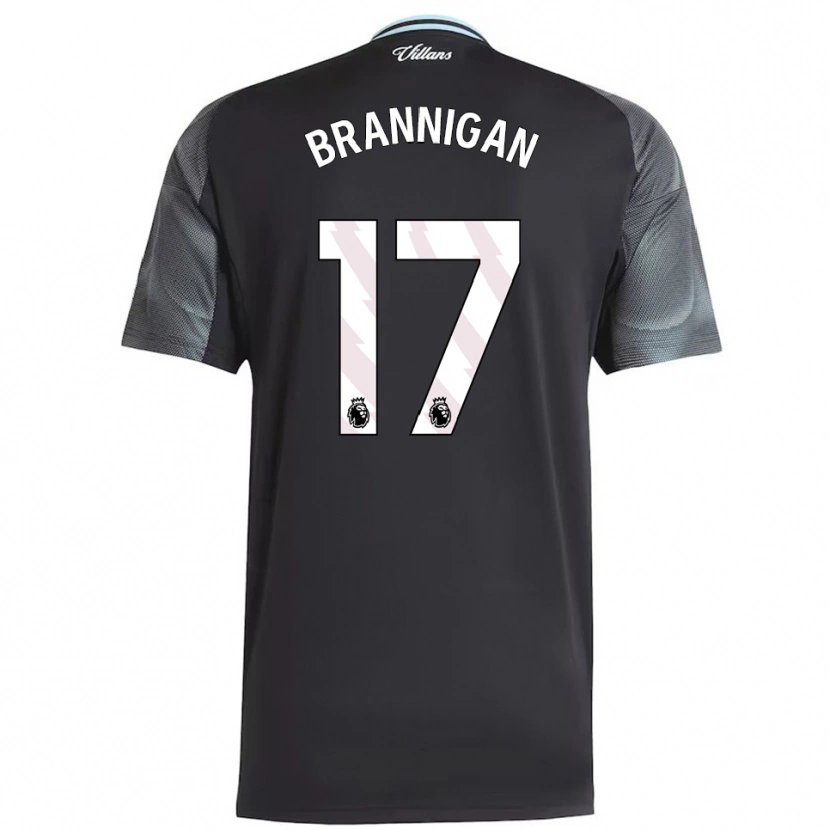 Danxen Hombre Camiseta Cole Brannigan #17 Negro Celeste 2ª Equipación 2025/26 La Camisa México
