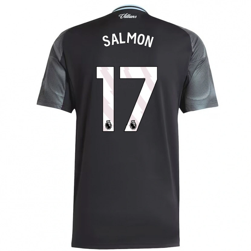Danxen Hombre Camiseta Ebony Salmon #17 Negro Celeste 2ª Equipación 2025/26 La Camisa México