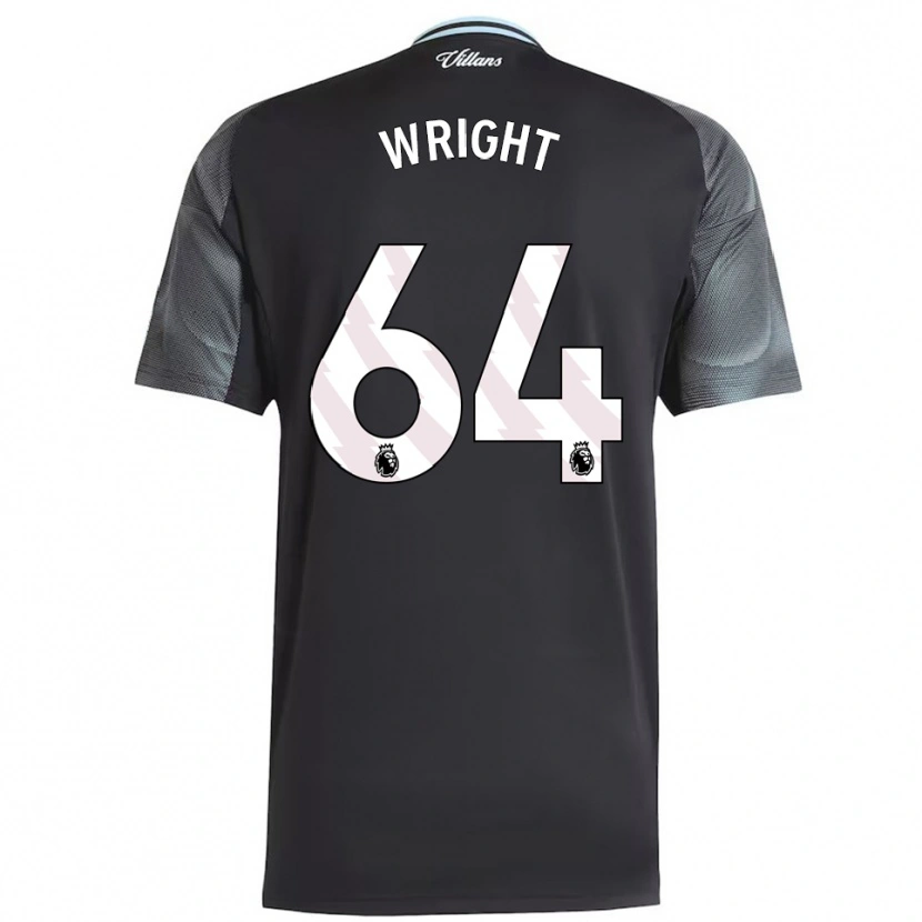 Danxen Hombre Camiseta James Wright #64 Negro Celeste 2ª Equipación 2025/26 La Camisa México