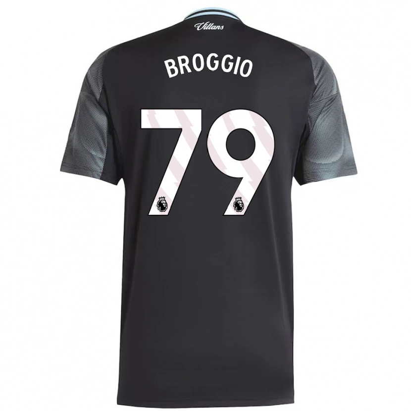 Danxen Hombre Camiseta Ben Broggio #79 Negro Celeste 2ª Equipación 2025/26 La Camisa México