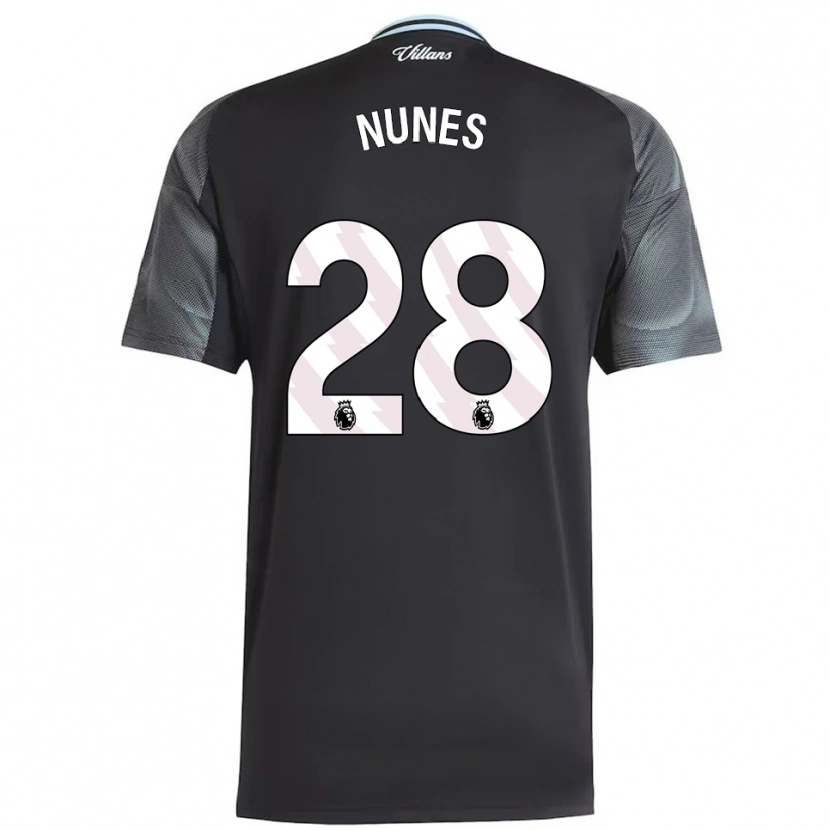 Danxen Hombre Camiseta Gabi Nunes #28 Negro Celeste 2ª Equipación 2025/26 La Camisa México