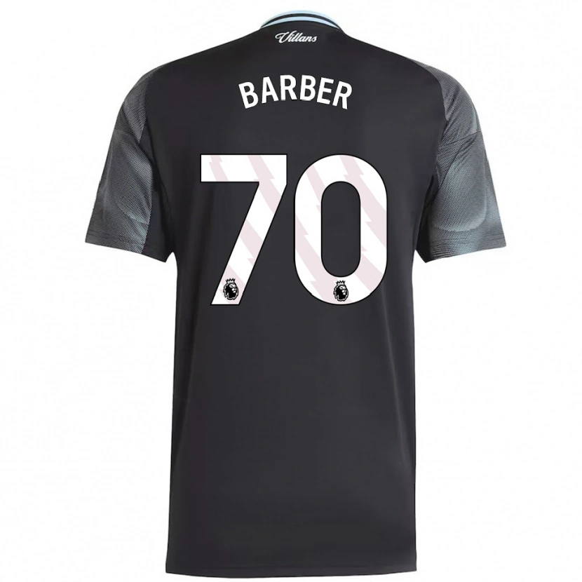 Danxen Hombre Camiseta Jayden Barber #70 Negro Celeste 2ª Equipación 2025/26 La Camisa México