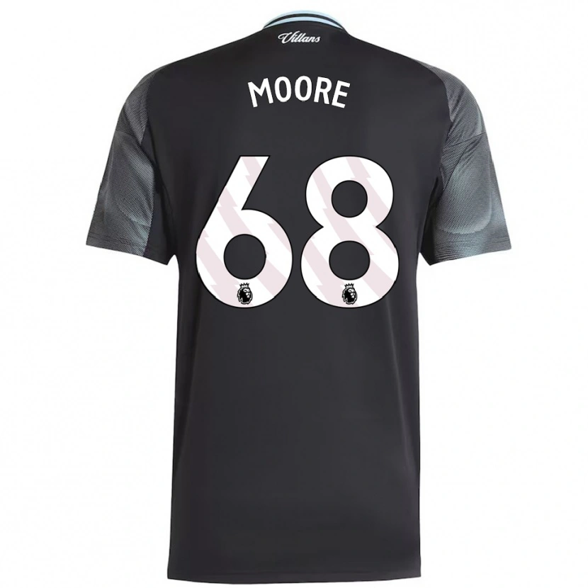 Danxen Hombre Camiseta Kobei Moore #68 Negro Celeste 2ª Equipación 2025/26 La Camisa México