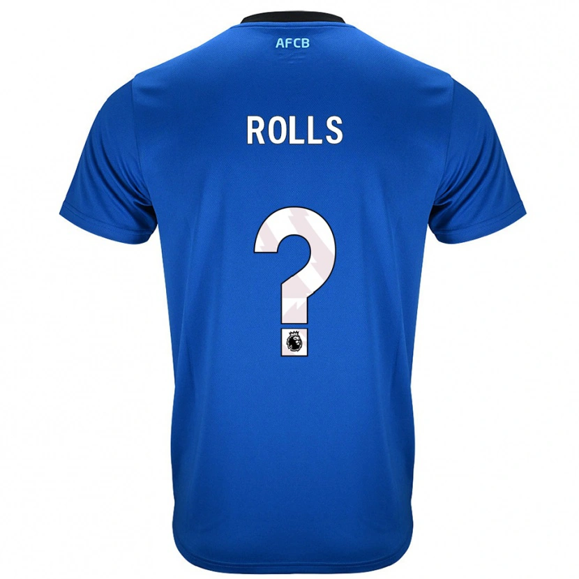 Danxen Hombre Camiseta Thomas Rolls #0 Azul Negro 2ª Equipación 2025/26 La Camisa México