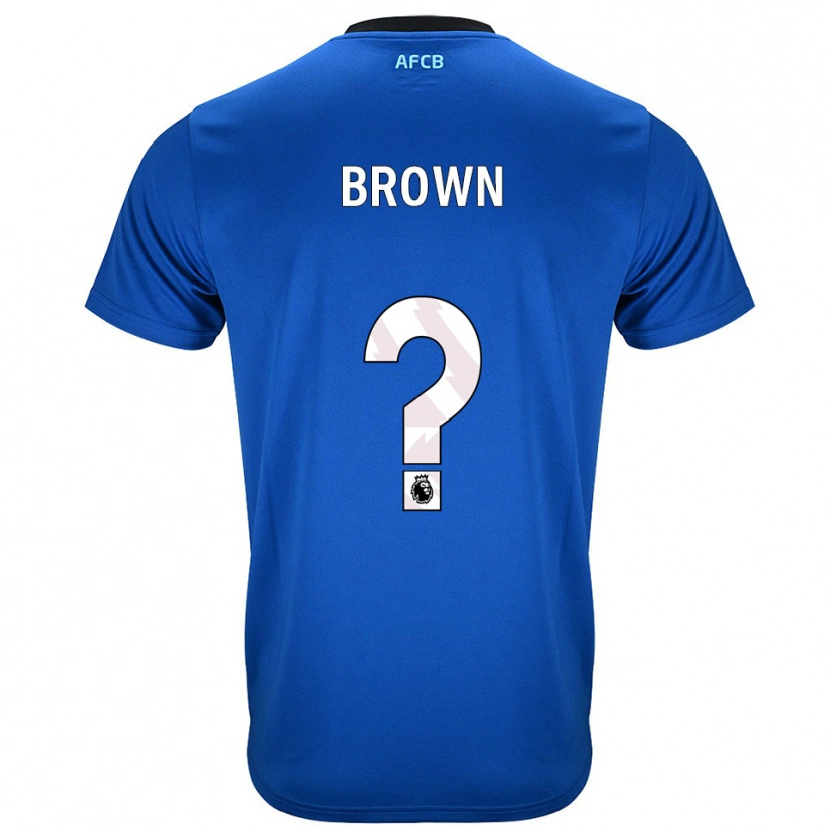 Danxen Hombre Camiseta Lewis Brown #0 Azul Negro 2ª Equipación 2025/26 La Camisa México