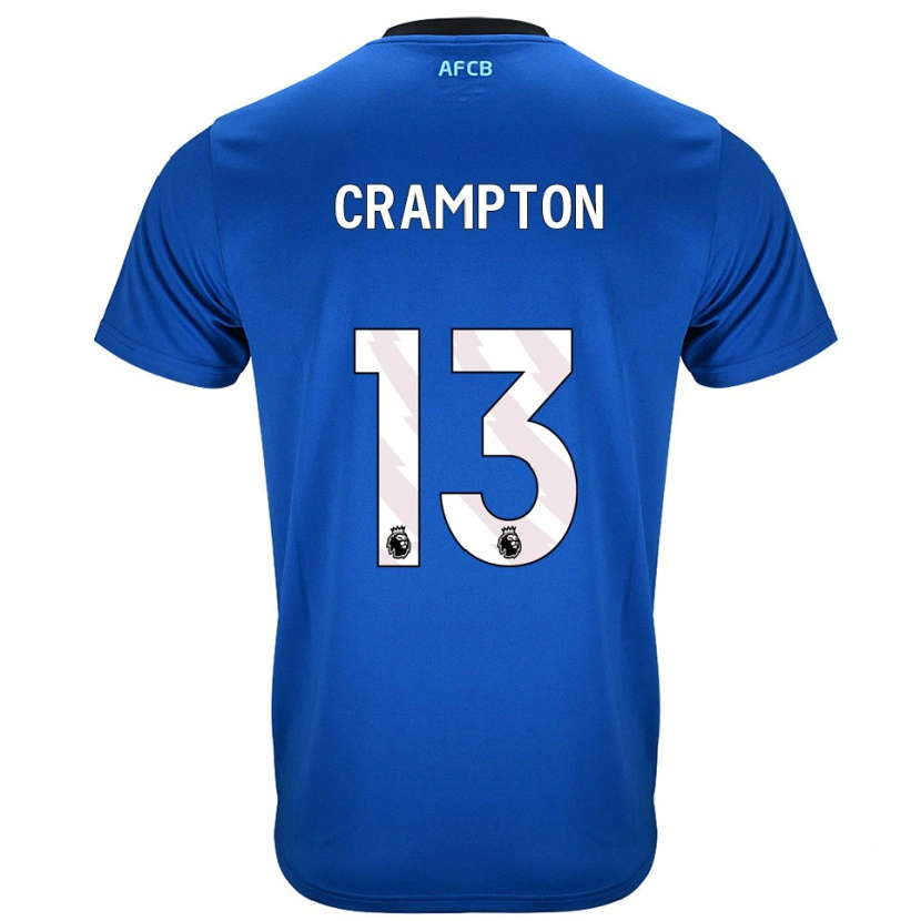 Danxen Hombre Camiseta Kai Crampton #13 Azul Negro 2ª Equipación 2025/26 La Camisa México