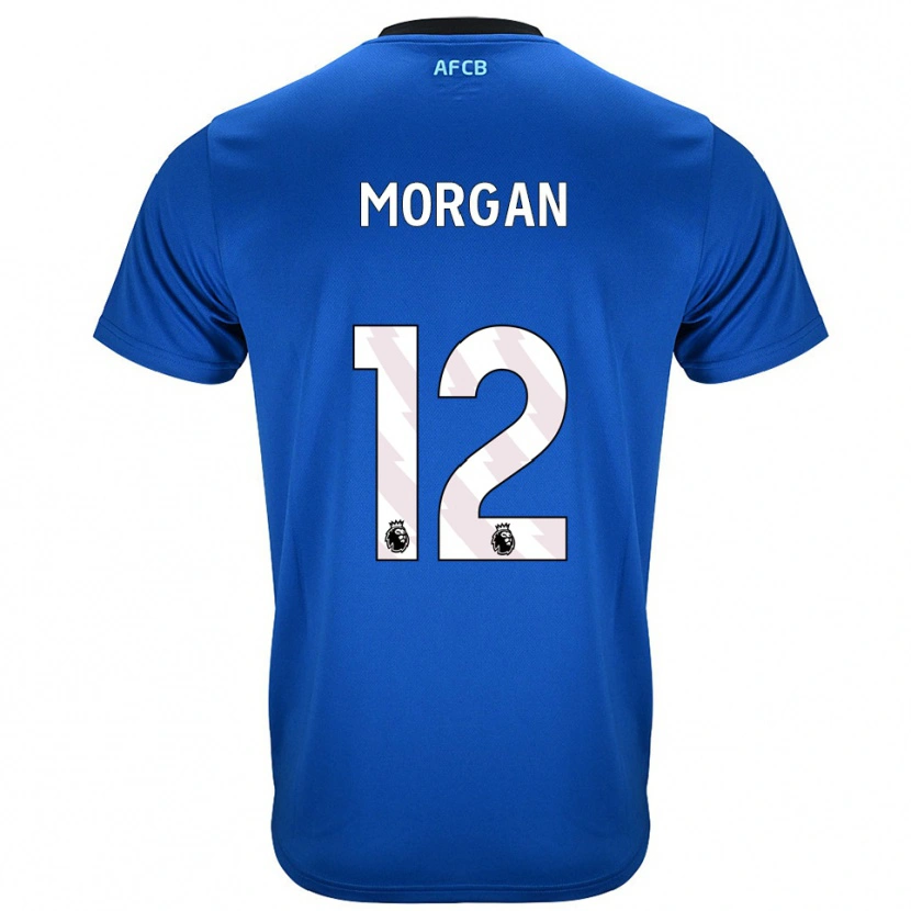 Danxen Hombre Camiseta Ollie Morgan #12 Azul Negro 2ª Equipación 2025/26 La Camisa México