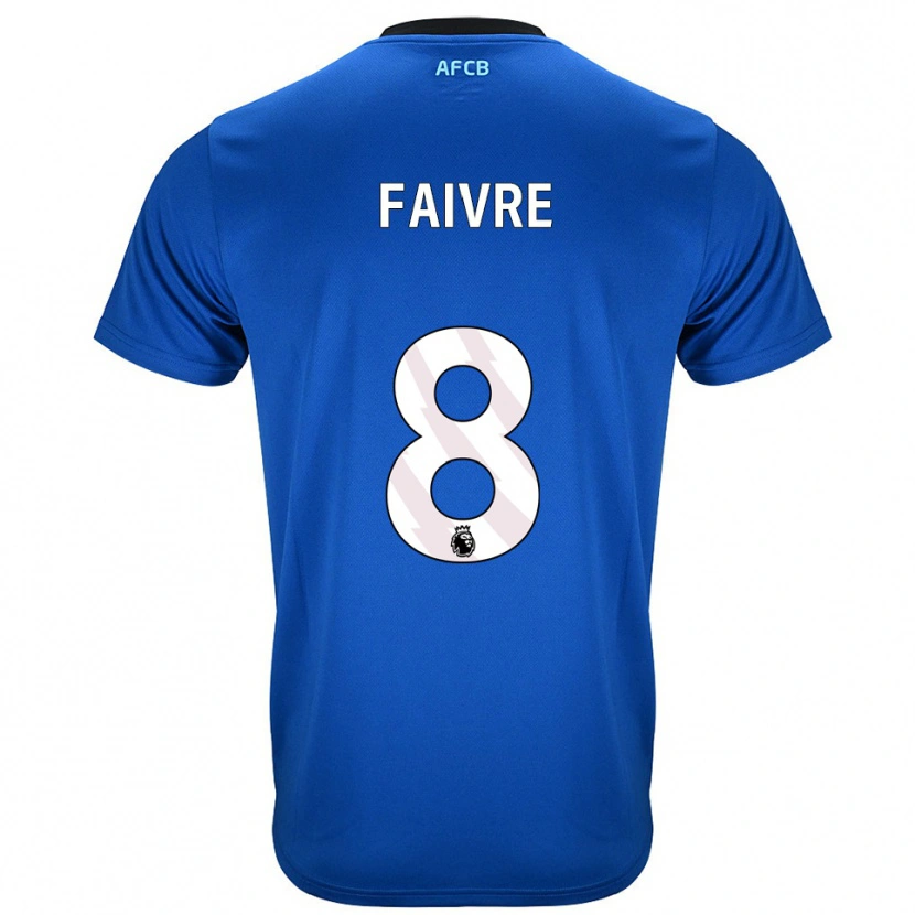 Danxen Hombre Camiseta Romain Faivre #8 Azul Negro 2ª Equipación 2025/26 La Camisa México