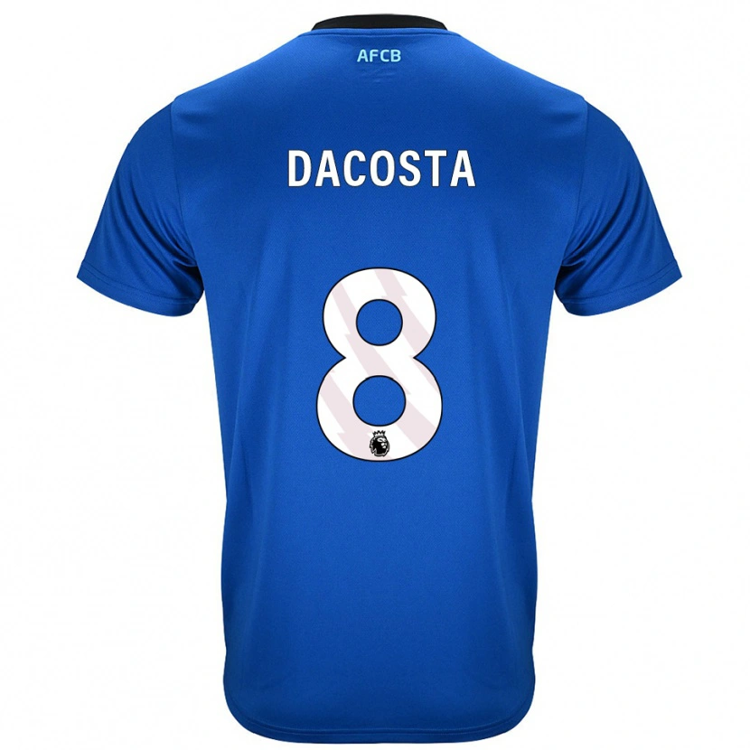 Danxen Hombre Camiseta Malcom Dacosta #8 Azul Negro 2ª Equipación 2025/26 La Camisa México