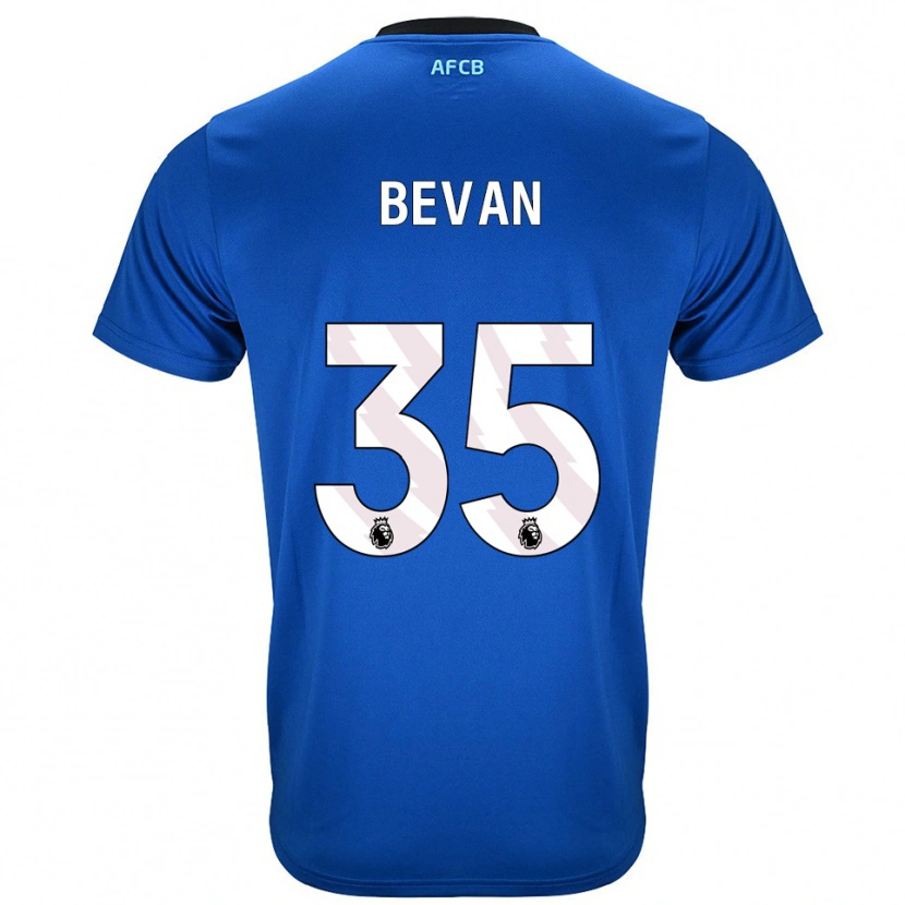 Danxen Hombre Camiseta Owen Bevan #35 Azul Negro 2ª Equipación 2025/26 La Camisa México