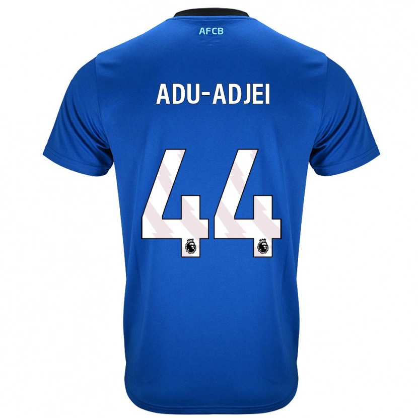 Danxen Hombre Camiseta Daniel Adu-Adjei #44 Azul Negro 2ª Equipación 2025/26 La Camisa México