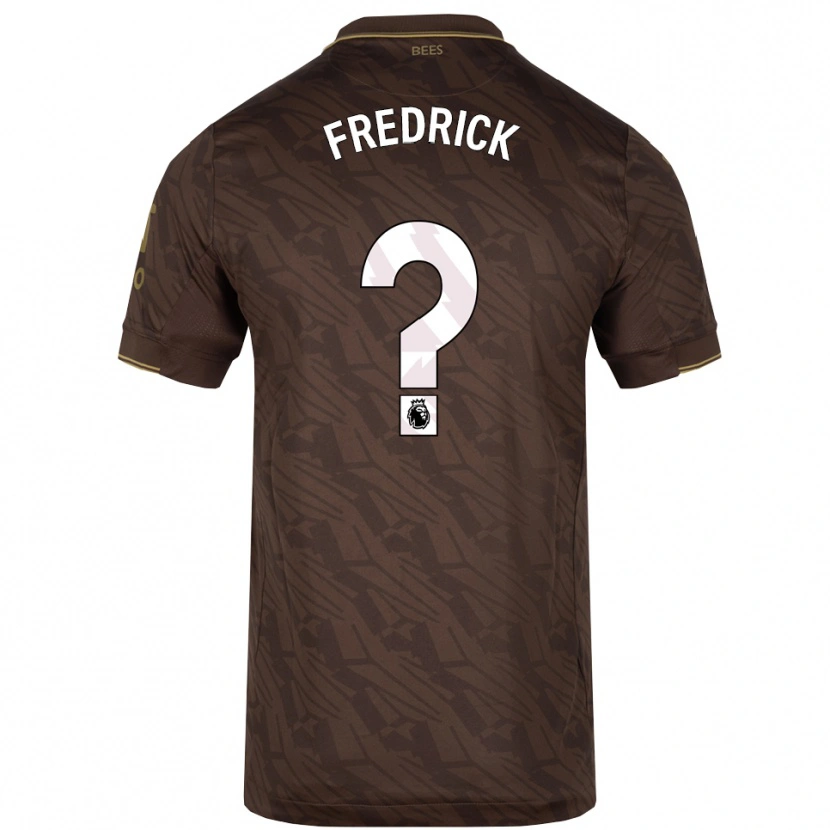 Danxen Hombre Camiseta Benjamin Fredrick #0 Marrón Oro 2ª Equipación 2025/26 La Camisa México