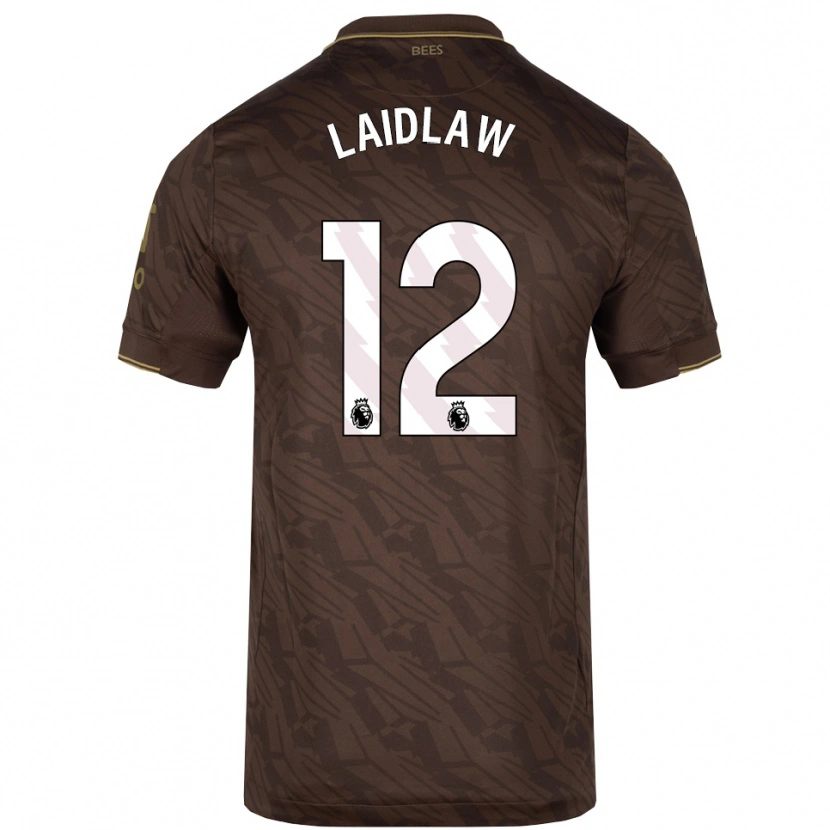 Danxen Hombre Camiseta Ethan Laidlaw #12 Marrón Oro 2ª Equipación 2025/26 La Camisa México