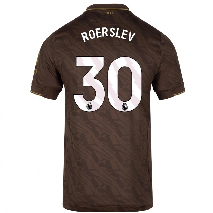Danxen Hombre Camiseta Mads Roerslev #30 Marrón Oro 2ª Equipación 2025/26 La Camisa México