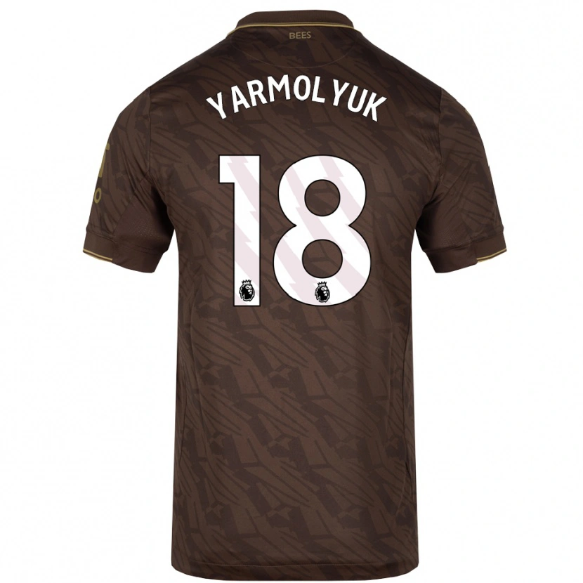 Danxen Hombre Camiseta Yegor Yarmolyuk #18 Marrón Oro 2ª Equipación 2025/26 La Camisa México
