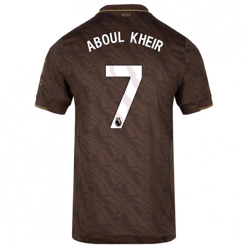 Danxen Hombre Camiseta Nour Aboul Kheir #7 Marrón Oro 2ª Equipación 2025/26 La Camisa México