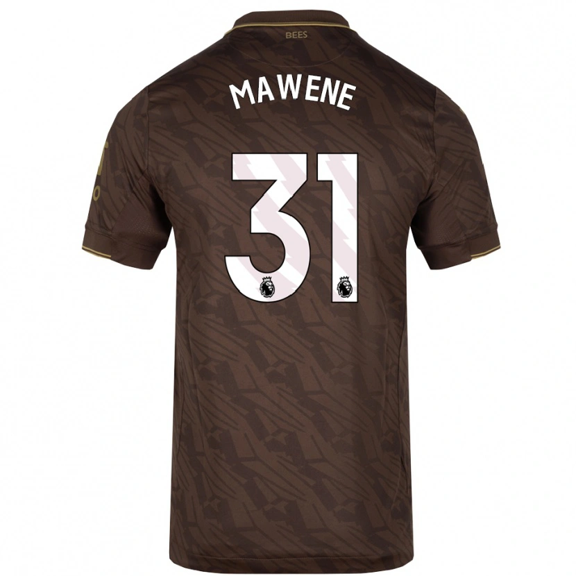Danxen Hombre Camiseta Theo Mawene #31 Marrón Oro 2ª Equipación 2025/26 La Camisa México