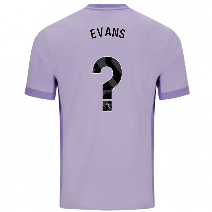 Danxen Hombre Camiseta Jake Evans #0 Morado Taro Blanco 2ª Equipación 2025/26 La Camisa México