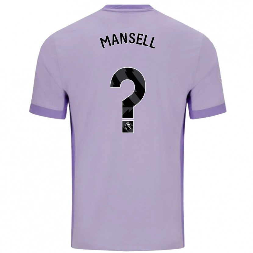 Danxen Hombre Camiseta Alfie Mansell #0 Morado Taro Blanco 2ª Equipación 2025/26 La Camisa México