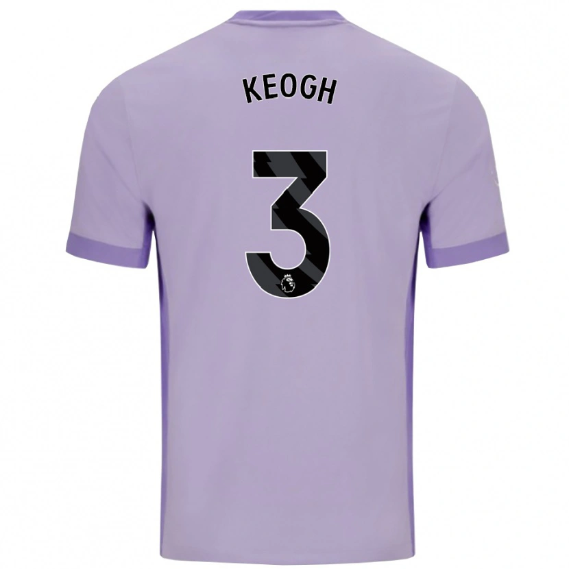Danxen Hombre Camiseta Sean Keogh #3 Morado Taro Blanco 2ª Equipación 2025/26 La Camisa México