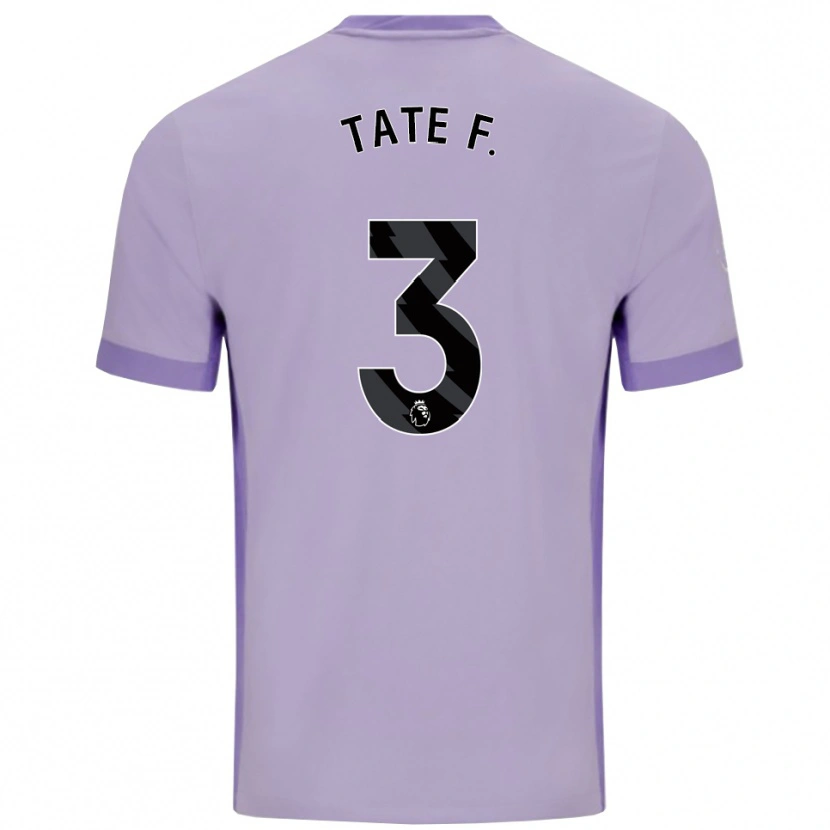 Danxen Hombre Camiseta Tate Ferdinand #3 Morado Taro Blanco 2ª Equipación 2025/26 La Camisa México