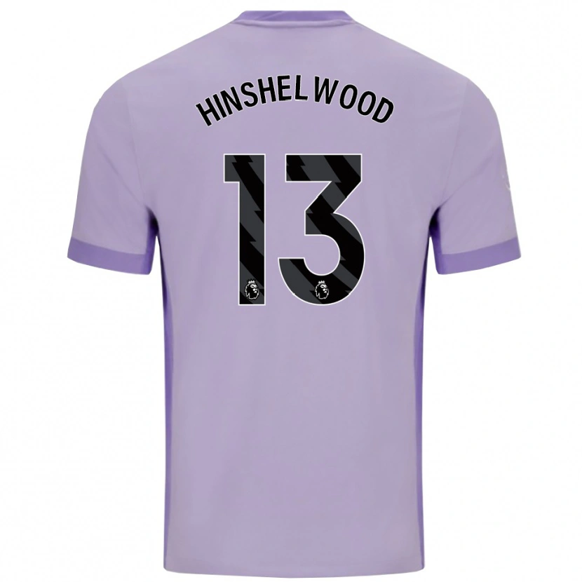 Danxen Hombre Camiseta Jack Hinshelwood #13 Morado Taro Blanco 2ª Equipación 2025/26 La Camisa México