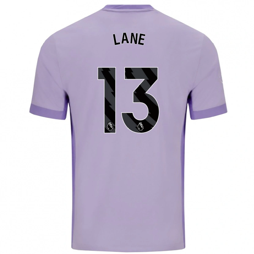 Danxen Hombre Camiseta Darius Lane #13 Morado Taro Blanco 2ª Equipación 2025/26 La Camisa México