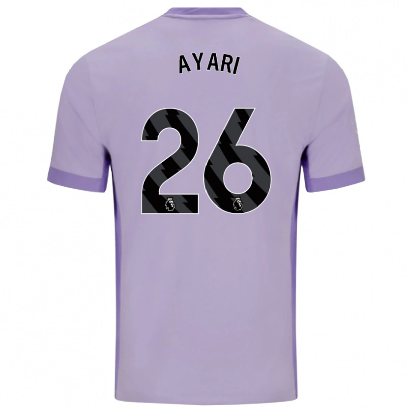 Danxen Hombre Camiseta Yasin Ayari #26 Morado Taro Blanco 2ª Equipación 2025/26 La Camisa México