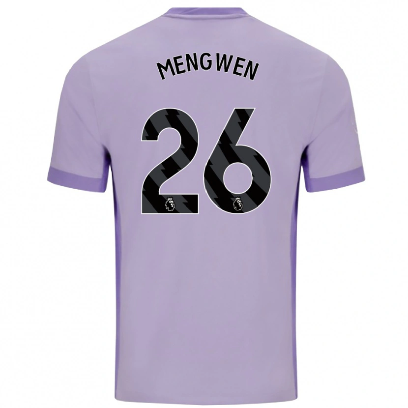 Danxen Hombre Camiseta Li Mengwen #26 Morado Taro Blanco 2ª Equipación 2025/26 La Camisa México
