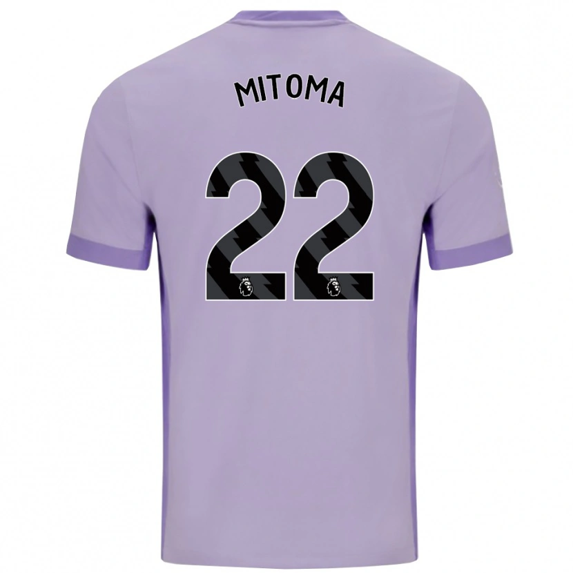 Danxen Hombre Camiseta Kaoru Mitoma #22 Morado Taro Blanco 2ª Equipación 2025/26 La Camisa México