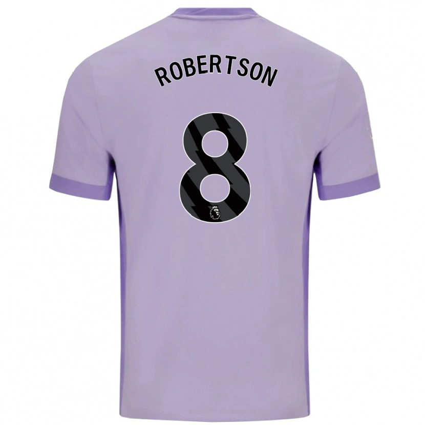 Danxen Hombre Camiseta Josh Robertson #8 Morado Taro Blanco 2ª Equipación 2025/26 La Camisa México